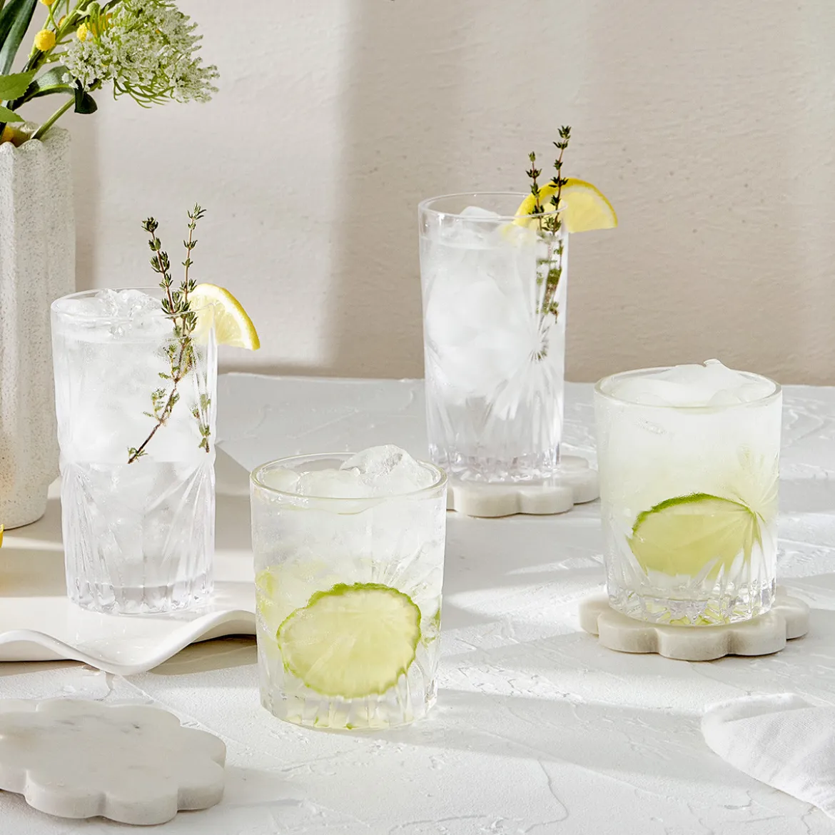 Soleil Glass Tumbler Glass Set of 4