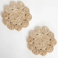 Sonora Light Natural Jute Coaster Set of 2