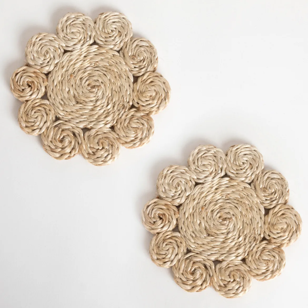 Sonora Light Natural Jute Coaster Set of 2