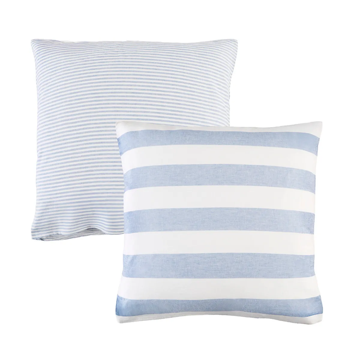 St Barts Light Blue Stripe European Pillowcase