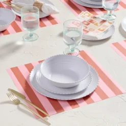 Stripe Paper Placemat 24 Pack