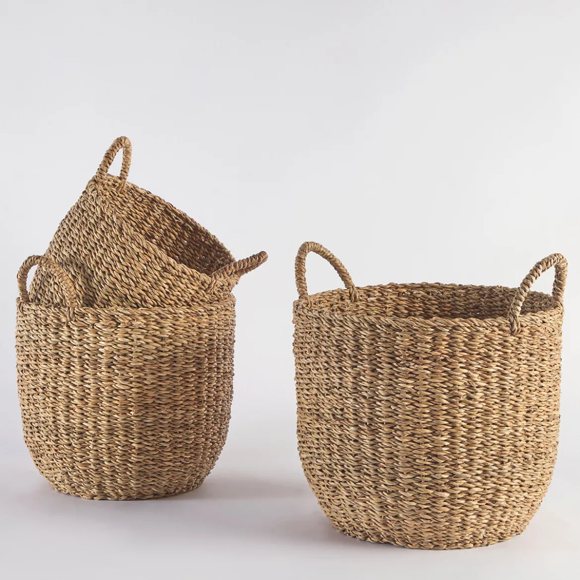 Sutton Round Basket with Handles