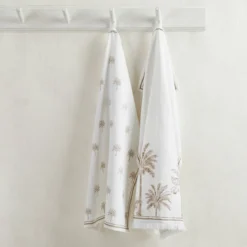 Tahiti Natural Tea Towel Set of 2