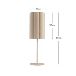 Talstone Linen 69cm Table Lamp