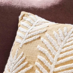 Tanner Palm Embroidered Cushion