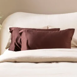 400TC Bamboo Cotton Queen Pillowcase Pair