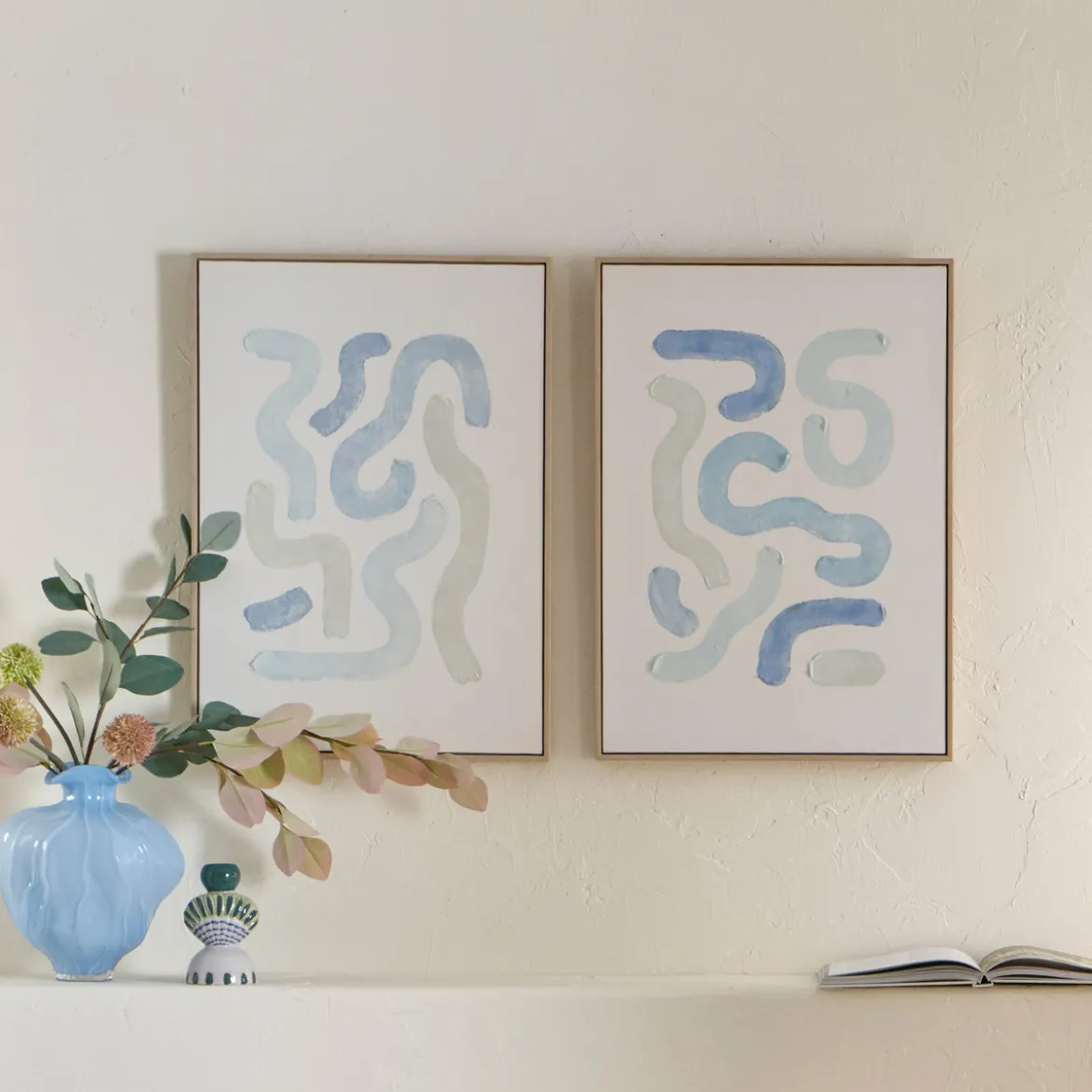 Tide Lines Framed Canvas Wall Art