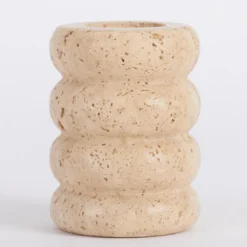 Travertine Candle Holder