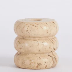 Travertine Candle Holder
