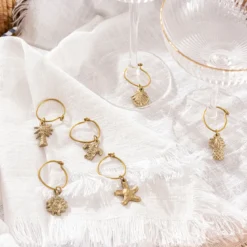 Tropics Wine Glass Charms Set of 6