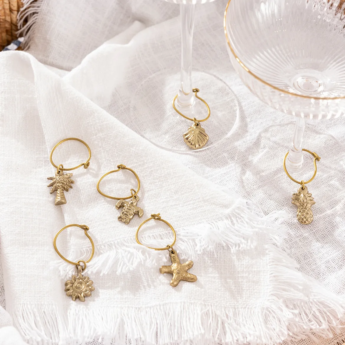 Tropics Wine Glass Charms Set of 6