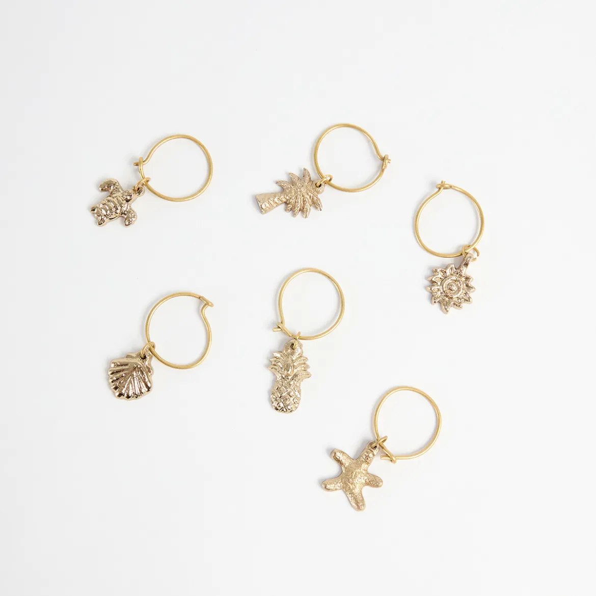 Tropics Wine Glass Charms Set of 6