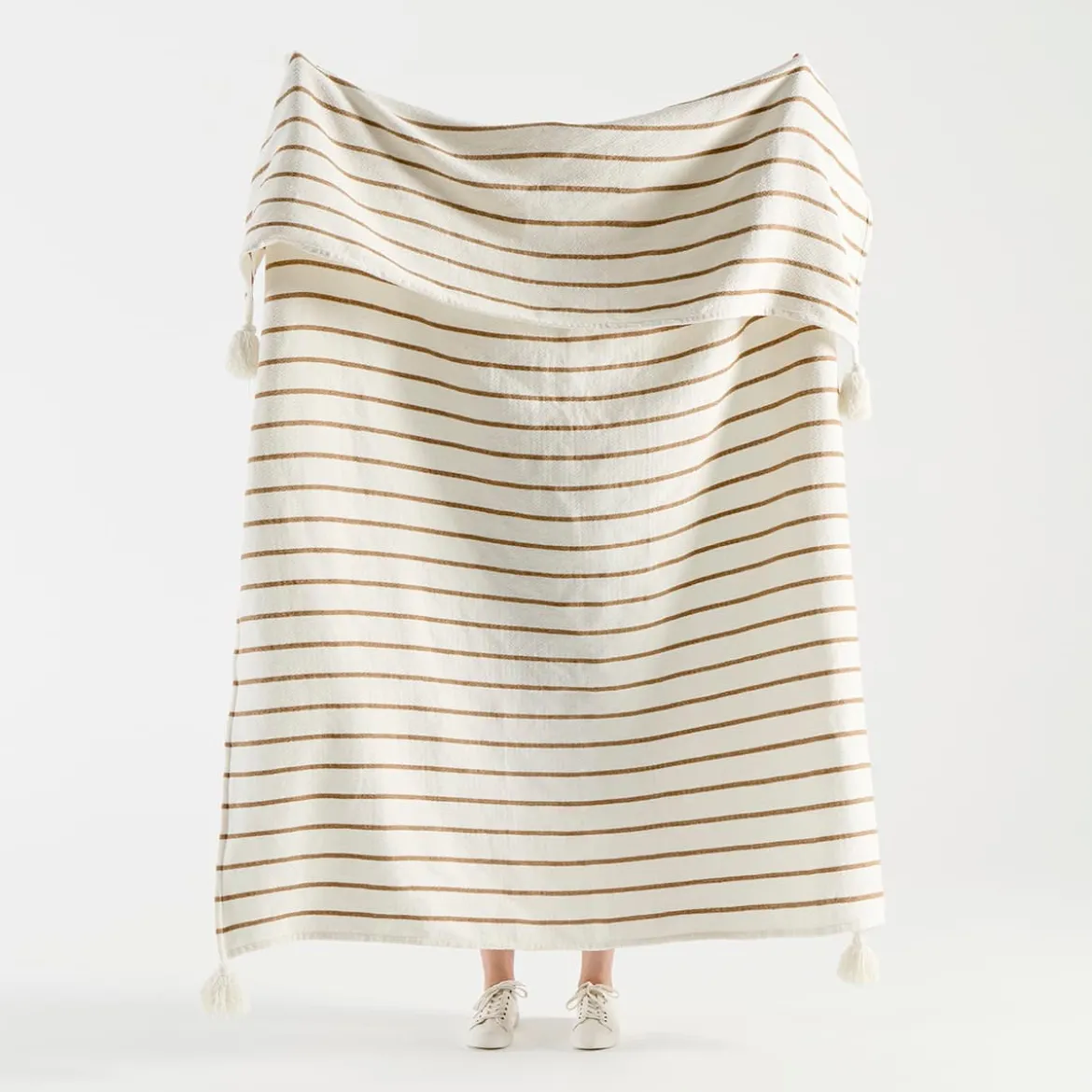 Vale Stripe Chenille Extra large Throw
