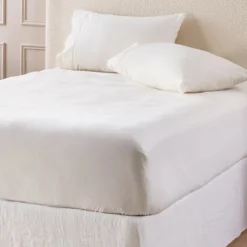 Vanilla Cotton Flannelette Fitted Sheet