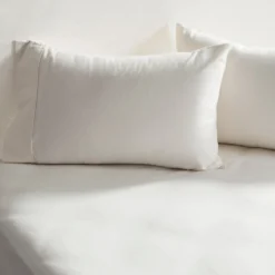 Vanilla Cotton Flannelette Pillowcase Pair