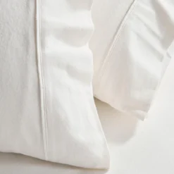 Vanilla Cotton Flannelette Pillowcase Pair
