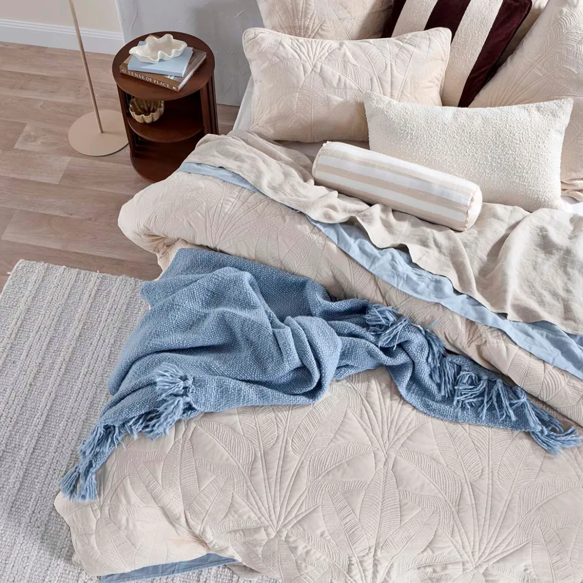 Velvet Palms Natural European Pillowcase