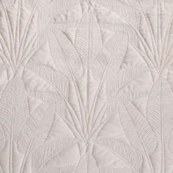 Velvet Palms Natural Quilt Cover Set
