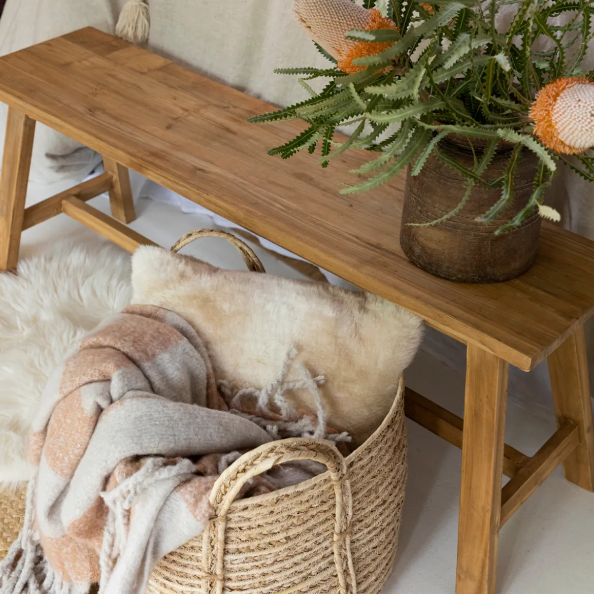 Ward Recycled Teak Bench