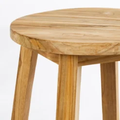 Ward Recycled Teak Round Stool