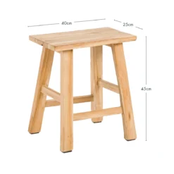 Ward Recycled Teak Stool