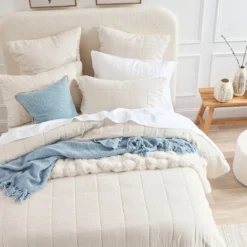 Washed Linen Coverlet Set