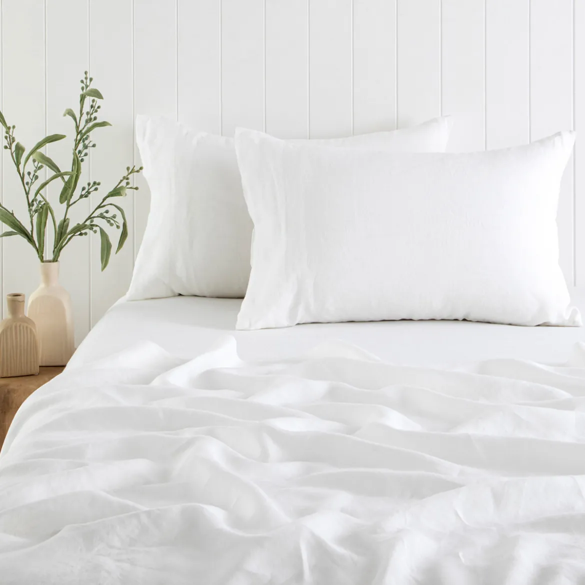 Washed Linen Fitted Sheet