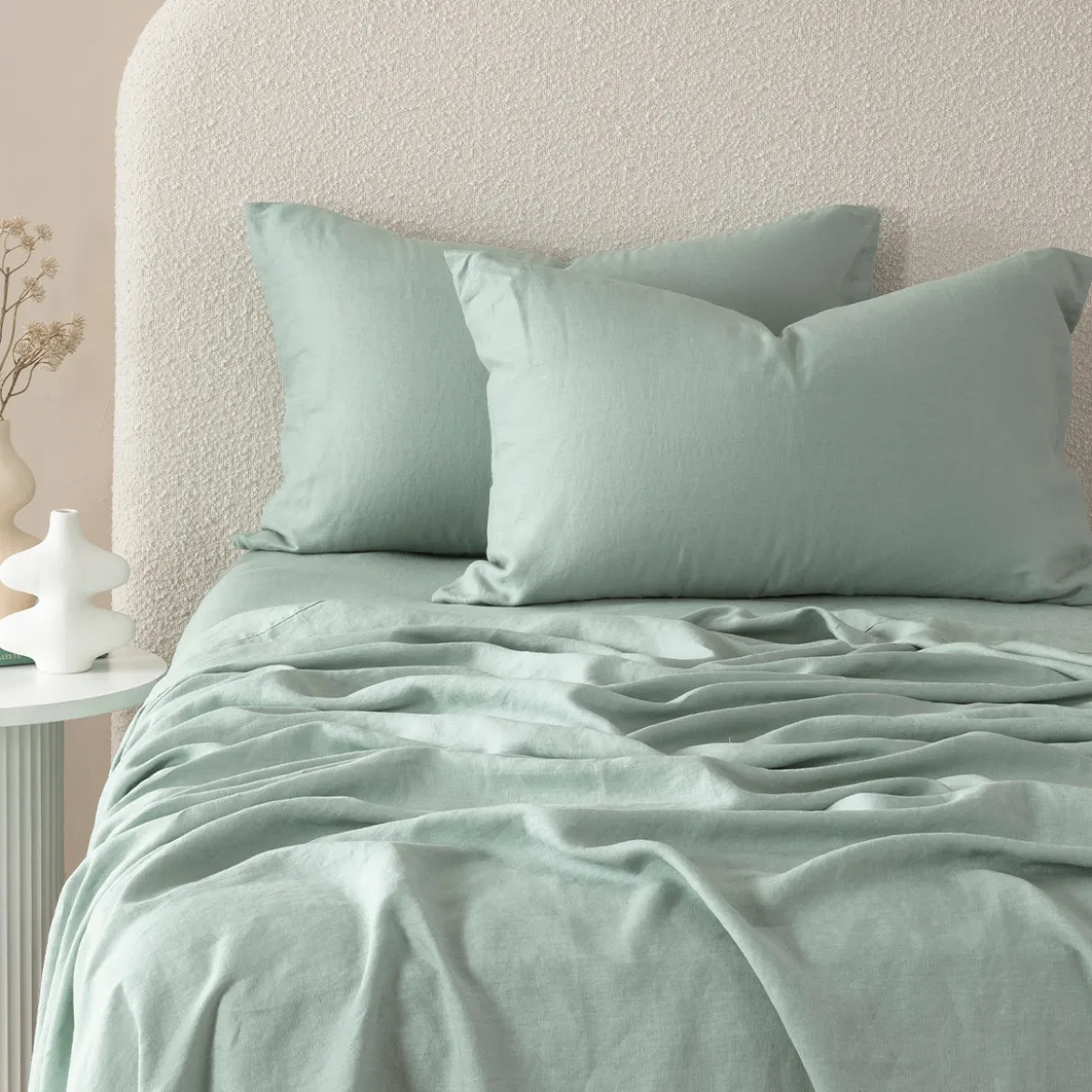 Washed Linen Fitted Sheet