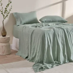 Washed Linen Flat Sheet
