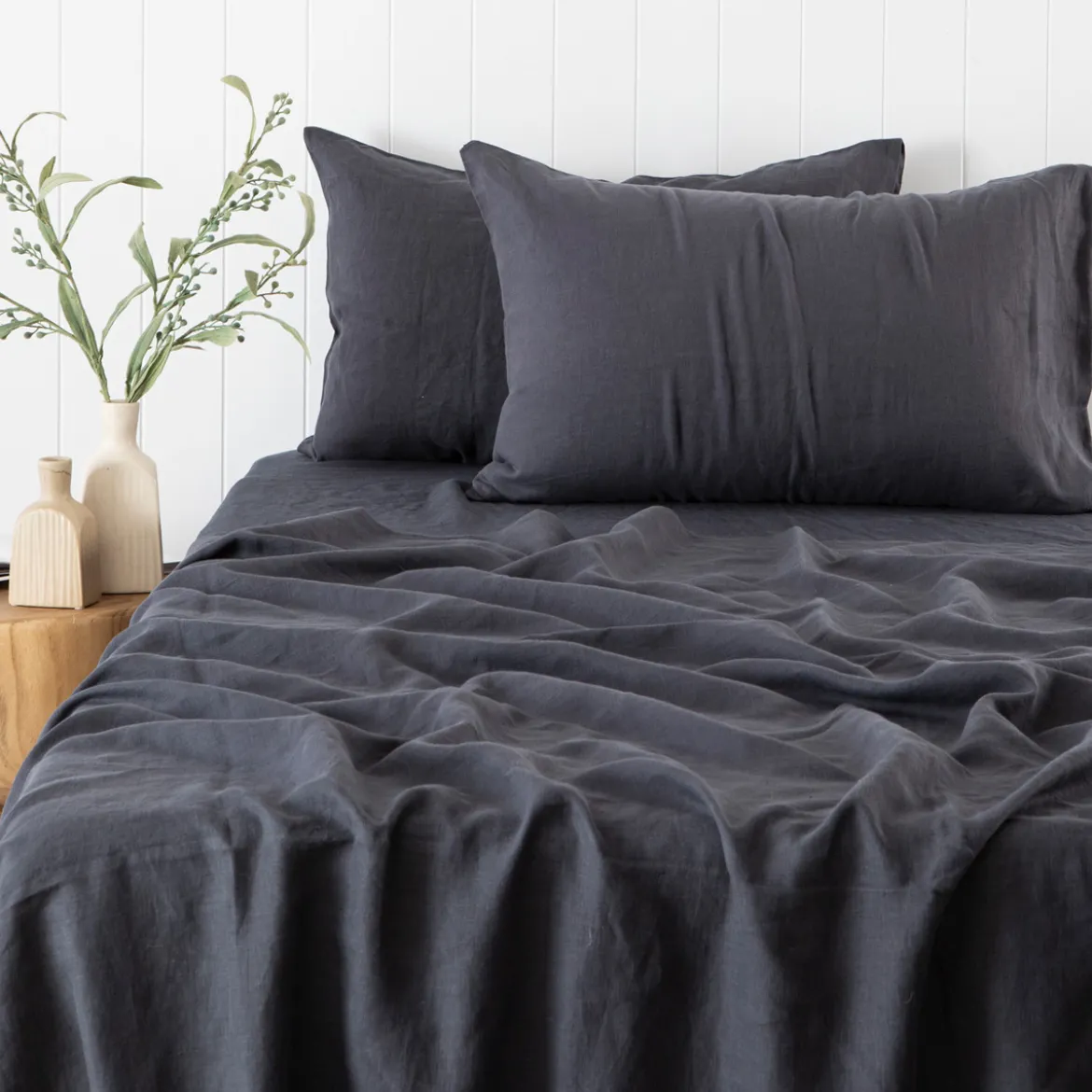 Washed Linen Flat Sheet