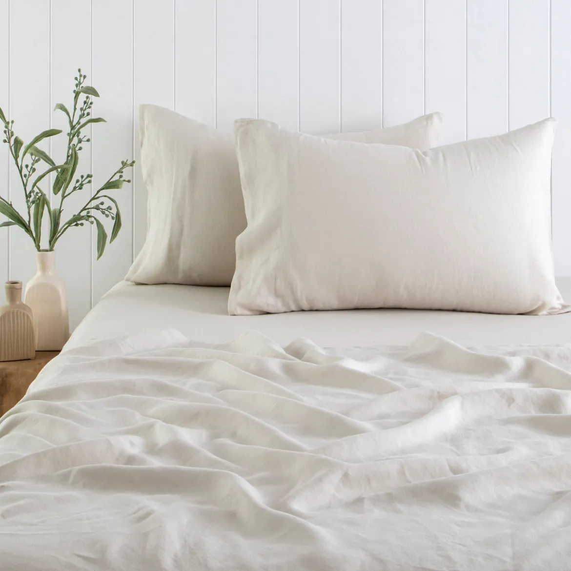 Washed Linen Flat Sheet