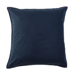 Washed Linen Look Navy European Pillowcase