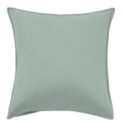 Washed Linen Look Sage Green European Pillowcase
