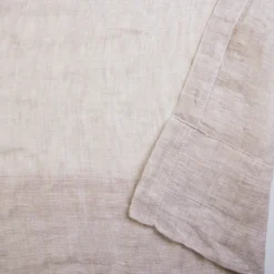 Washed Linen Natural Sheer Curtain Set of 2
