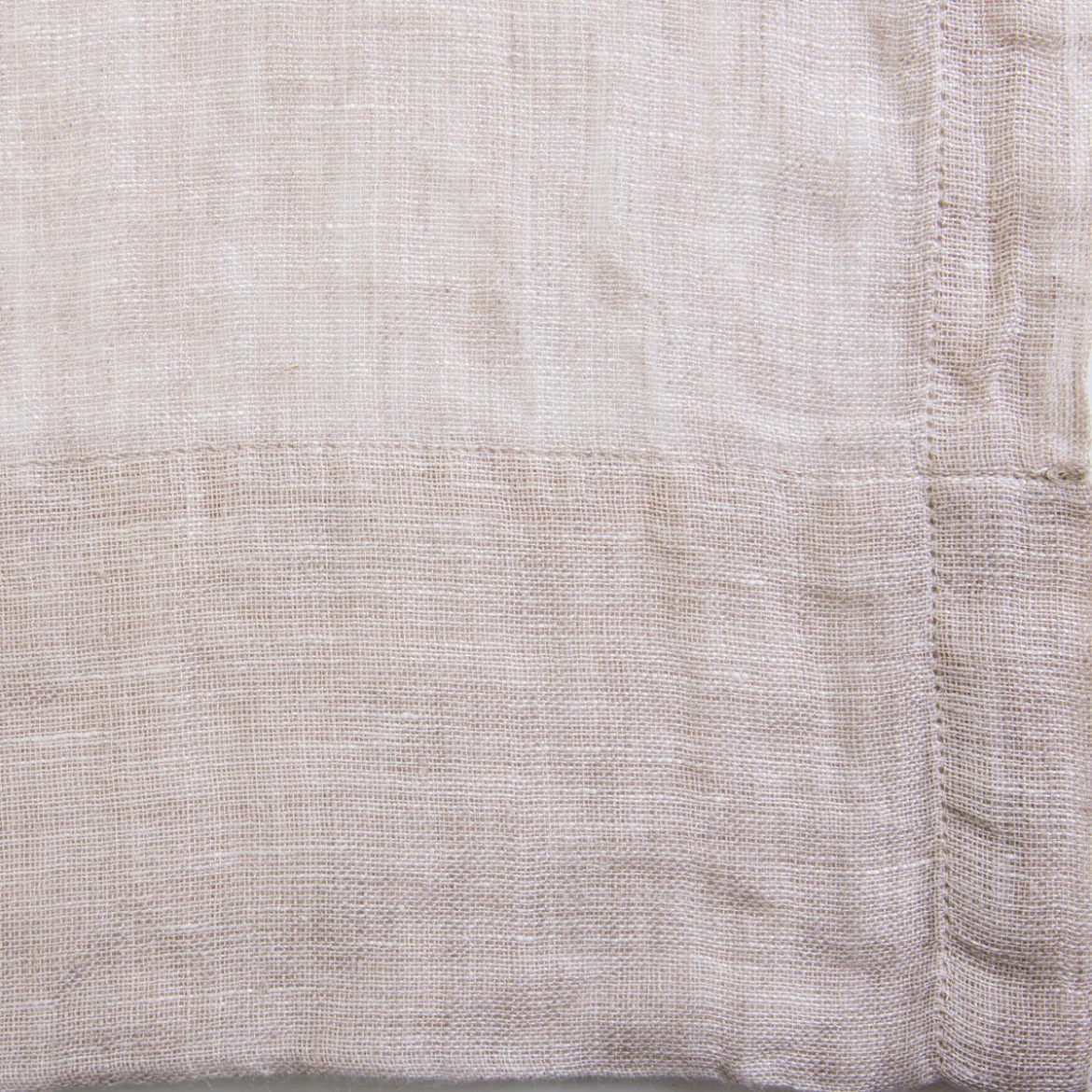 Washed Linen Natural Sheer Curtain Set of 2