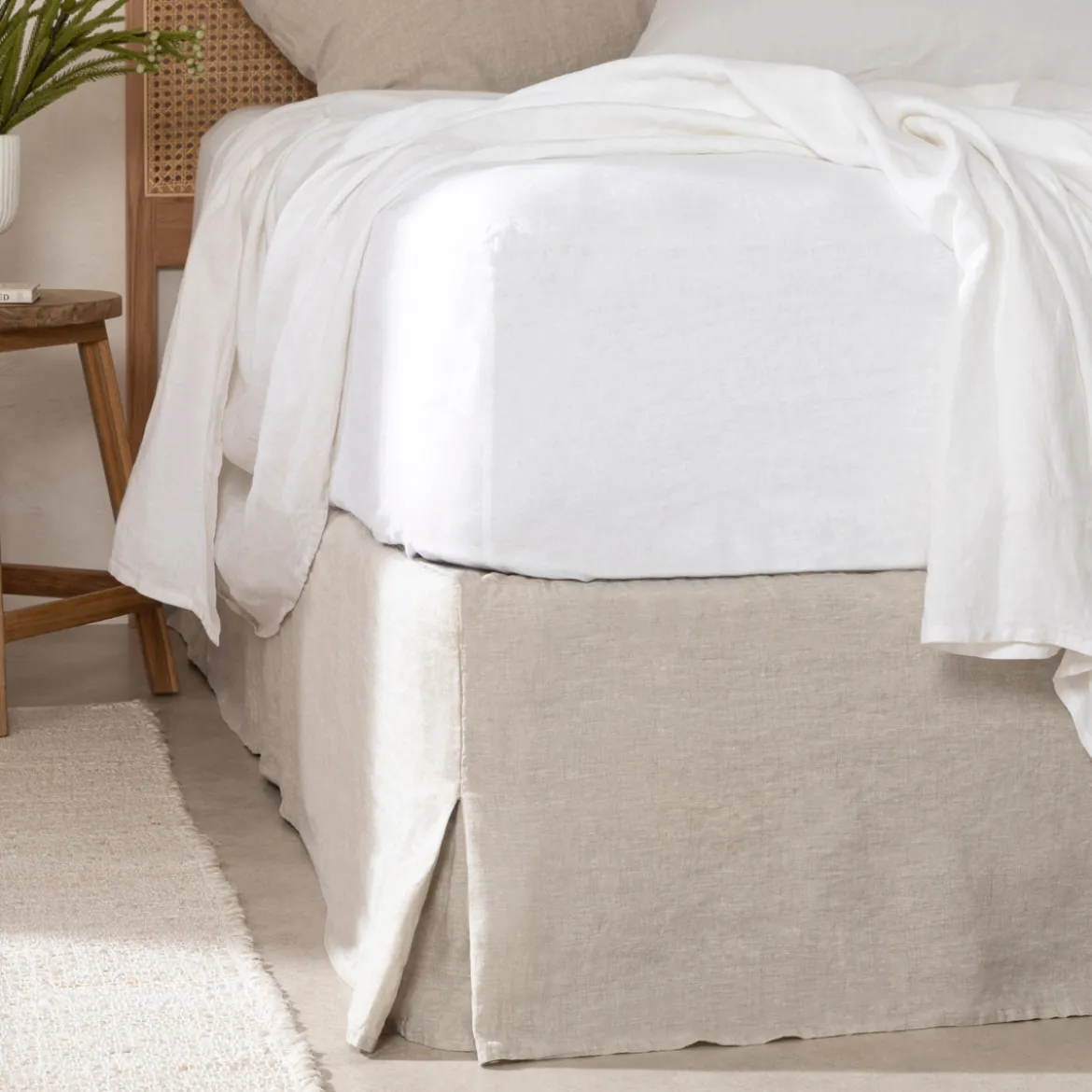 Washed Linen Stone Valance