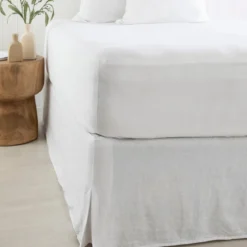 Washed Linen White Valance