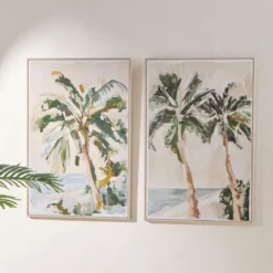 Whispers of the Tropics Framed Canvas Wall Art