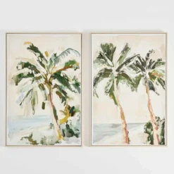 Whispers of the Tropics Framed Canvas Wall Art