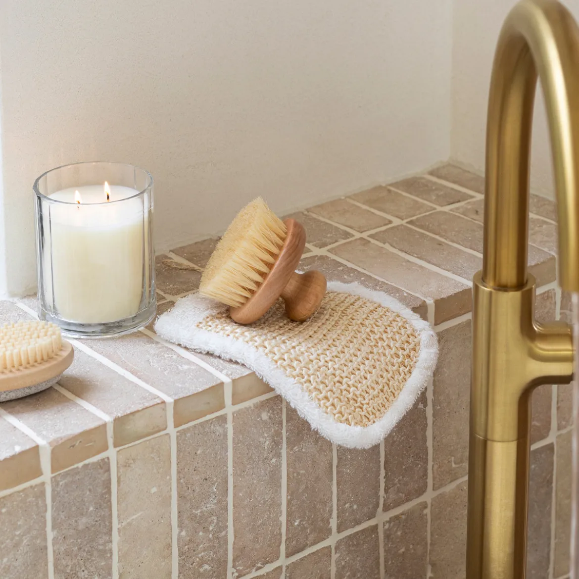 Wooden Sisal Bath Brush