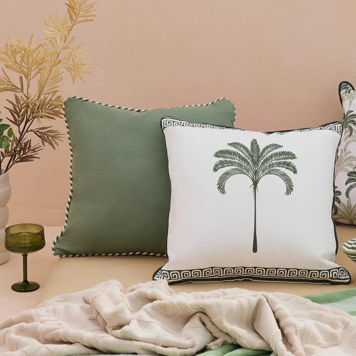 Zona Outdoor Small Square Plain Cushion